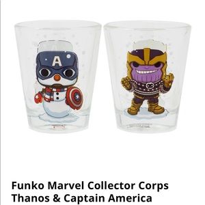 Marvel Holiday Shot Glasses or Toothpick Holders, NWT